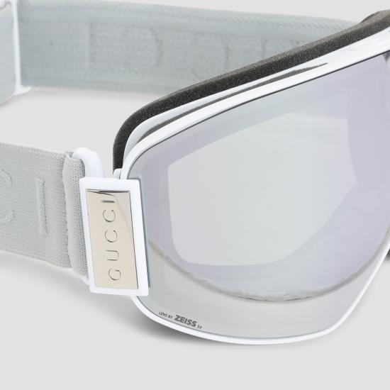 26FW 구찌 마스크 쉐입 선글라스 840034J1698 9081 WHITE - GUCCI