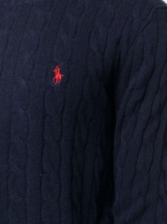 25FW 폴로 랄프로렌 케이블 니트 스웨터 710876762 002 HUNTER NAVY - POLO RALPH LAUREN