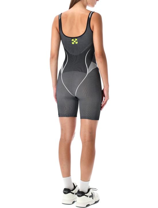 25FW 오프화이트 점프수트 OWVP001F25KNI001 1014 ONYX BLACK - OFF WHITE