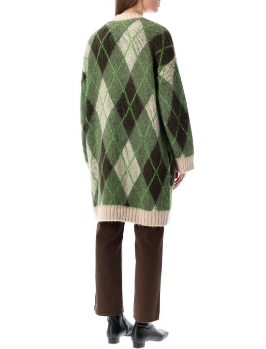 25FW 엠포리오 아르마니 가디건 EW002171AF17225 F7014 GREEN - EMPORIO ARMANI