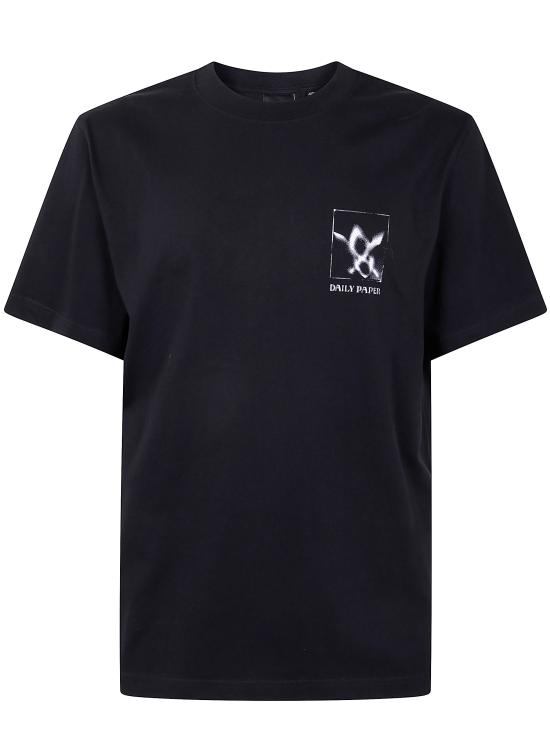 25FW 데일리 페이퍼 반팔 티셔츠 2521099 BLACK - DAILY PAPER