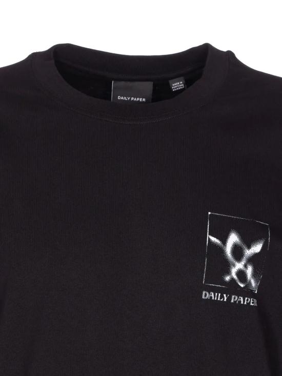 25FW 데일리 페이퍼 반팔 티셔츠 2521099 BLACK - DAILY PAPER