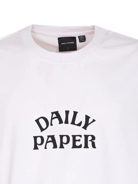 25FW 데일리 페이퍼 반팔 티셔츠 2521124 WHITE - DAILY PAPER