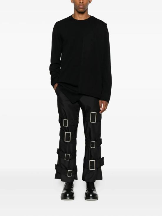 25FW 꼼데가르송 옴므 플러스 비대칭 스웨터 PPN012 0511 BLACK - COMME DES GARCONS