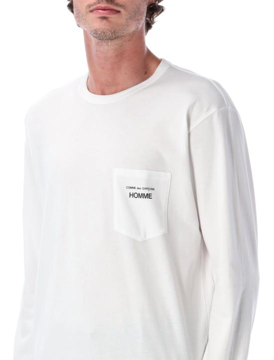 25FW 꼼데가르송 반팔 티셔츠 HPT102 0513 WHITE - COMME DES GARCONS