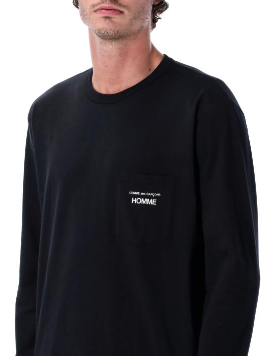 25FW 꼼데가르송 반팔 티셔츠 HPT102 0511 BLACK - COMME DES GARCONS