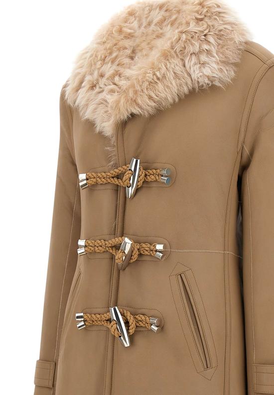 25FW 파코라반 가죽 자켓 25AFOW034LB0075 M920 Beige - PACO RABANNE