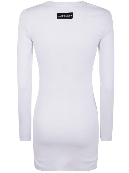 25FW 마린세르 미디 원피스 WDR267ACJER0011 WH10 WHITE - MARINE SERRE