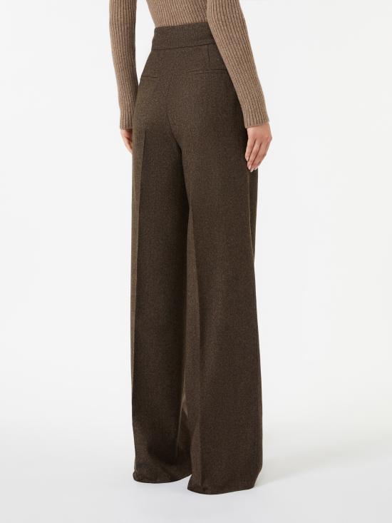 25FW 막스마라 스트레이트 팬츠 2521136323600 001 BROWN - MAX MARA