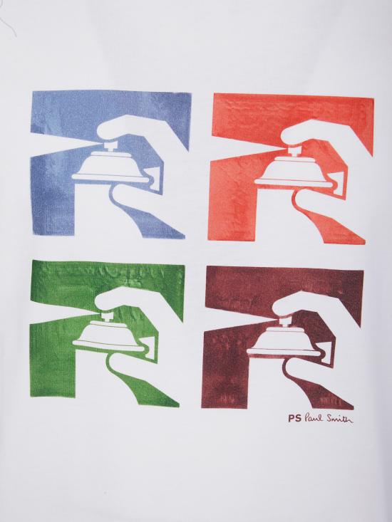 25FW 폴 스미스 반팔 티셔츠 M2R220XTP5401 02 WHITE - PAUL SMITH