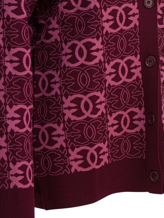 25FW 핑코 가디건 106042A2YDRW2 BORDEAUX - PINKO