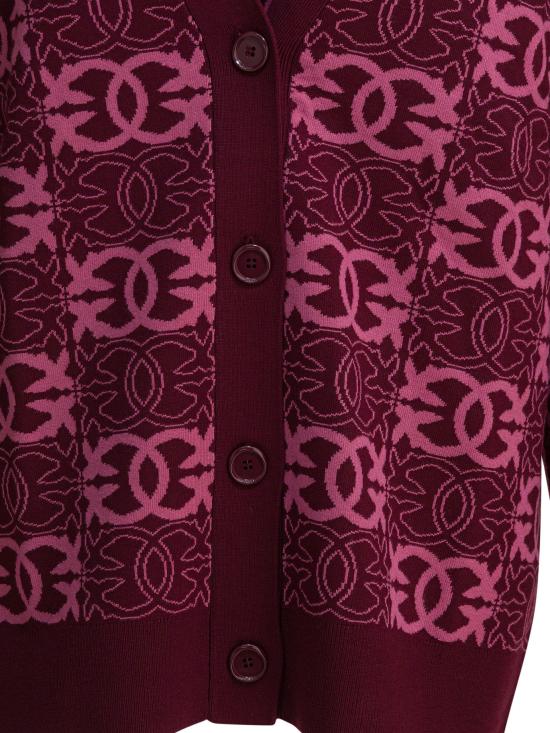 25FW 핑코 가디건 106042A2YDRW2 BORDEAUX - PINKO