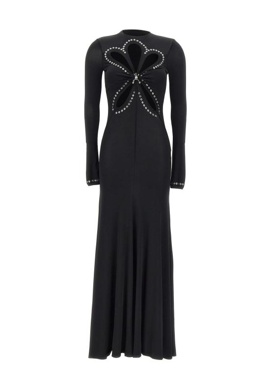 25FW 파코라반 미디 원피스 25AJRO135VI0191 P001 Black