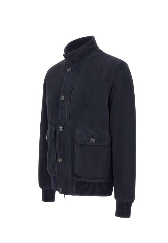 25FW 발바 가죽 자켓 51212LAVA 0090 Blue - BARBA