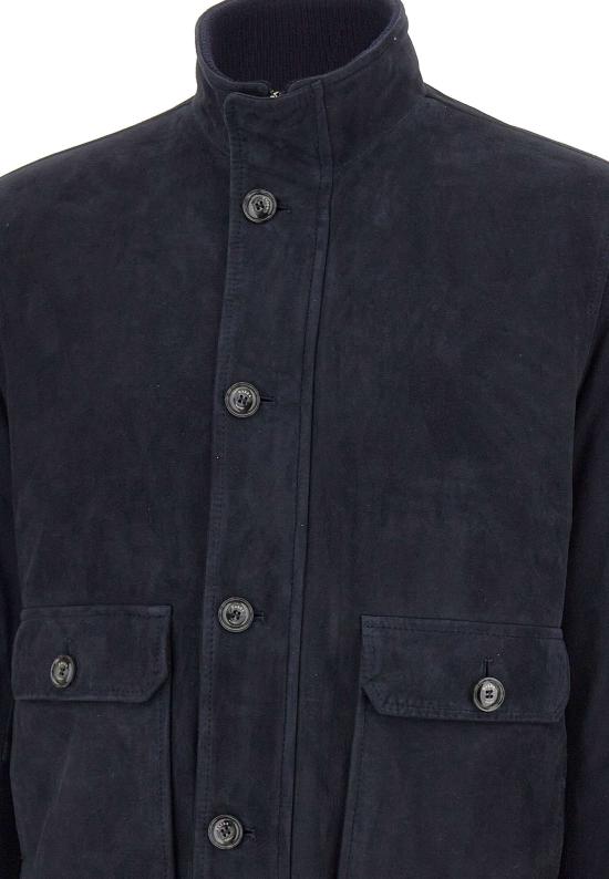 25FW 발바 가죽 자켓 51212LAVA 0090 Blue - BARBA