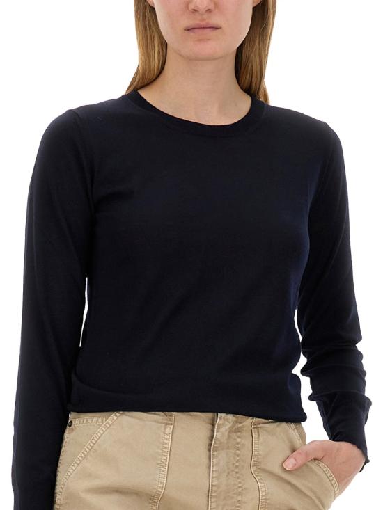 25FW 골든구스 메리노 울 스웨터 GWP00952 P00066550501 BLUE - GOLDEN GOOSE