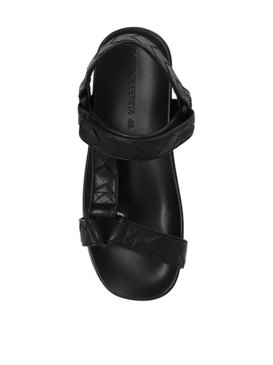 25FW 보테가베네타 트립 가죽 샌들 775305V3HB01000 BLACK - BOTTEGA VENETA