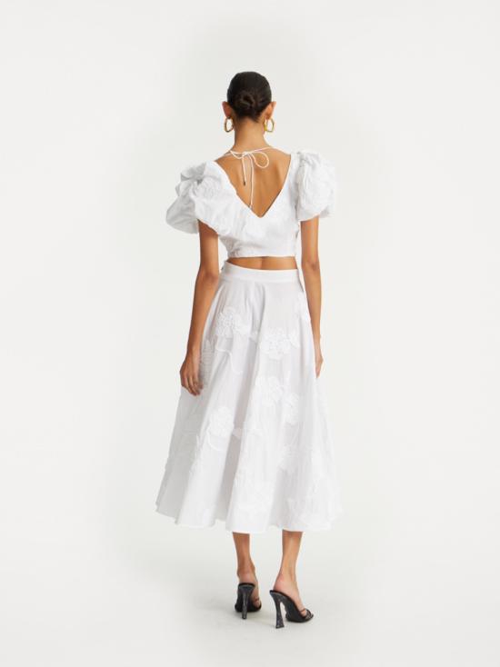 25FW 로테이트 바이 크리스텐슨 롱 스커트 114557400 WHITE - ROTATE BY BIRGERCHRISTENSEN