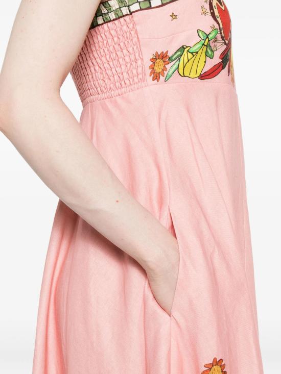 25FW 알레메 미디 원피스 5829DMULTI PINK - ALEMAIS