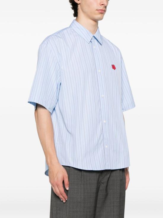 25FW 겐조 긴팔 셔츠 FF65CH1279LD64 CLEAR BLUE - KENZO