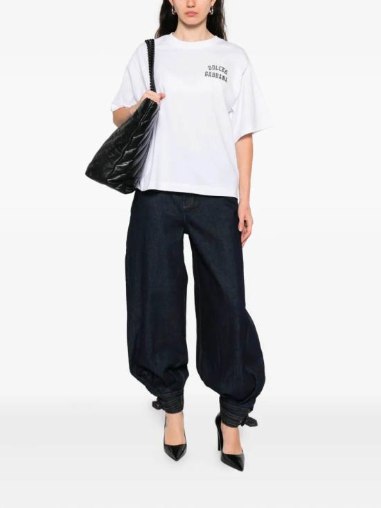 25FW 돌체앤가바나 반팔 티셔츠 F8U10ZGDDBBW0800 WHITE - DOLCE & GABBANA