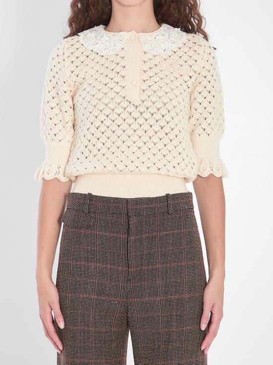 25FW 끌로에 스웨터 CH25AMP47590107 WHITE