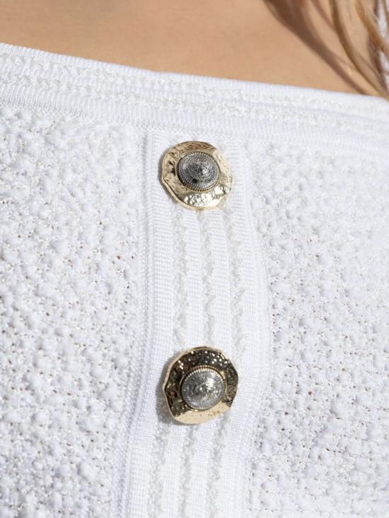 25FW 발망 셔츠 FF1AB052KI740FA WHITE - BALMAIN