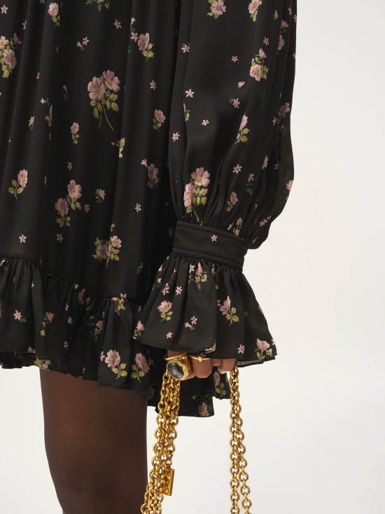 25FW 끌로에 미디 원피스 CH25ARO26481001 BLACK - CHLOE