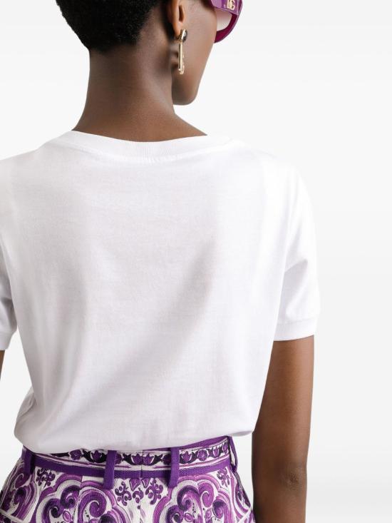 25FW 돌체앤가바나 반팔 티셔츠 F8U08ZGDDAVW0800 WHITE - DOLCE & GABBANA