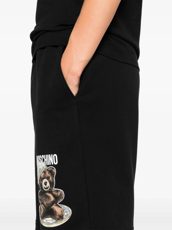 25FW 모스키노 숏팬츠 A032555281555 BLACK - MOSCHINO