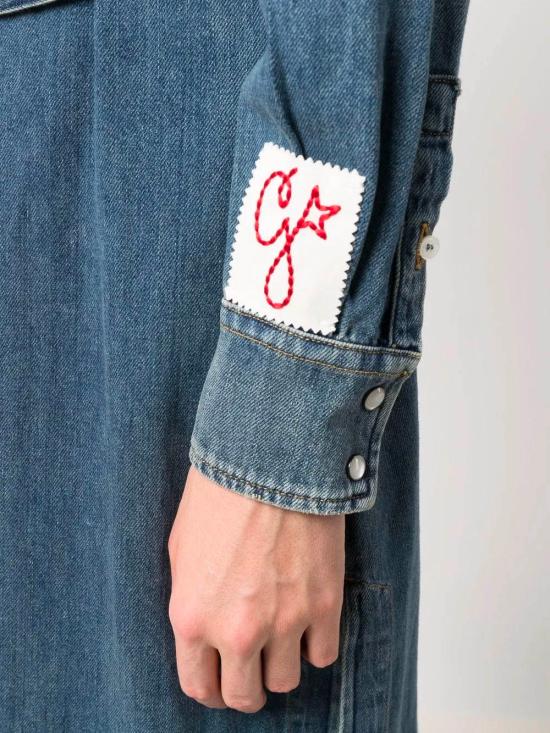 25FW 골든구스 미디 원피스 GWP00714P00062450100 BLUE - GOLDEN GOOSE