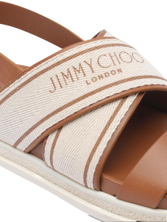 25FW 지미추 샌들 JOASANDALFLATFRJTANLATTETAN BROWN - JIMMY CHOO
