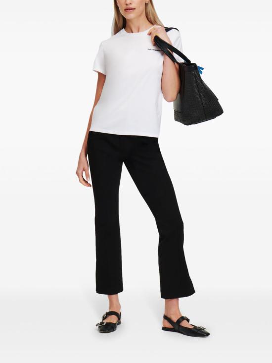 25FW 칼라거펠트 반팔 티셔츠 A1W17019100 WHITE - KARL LAGERFELD