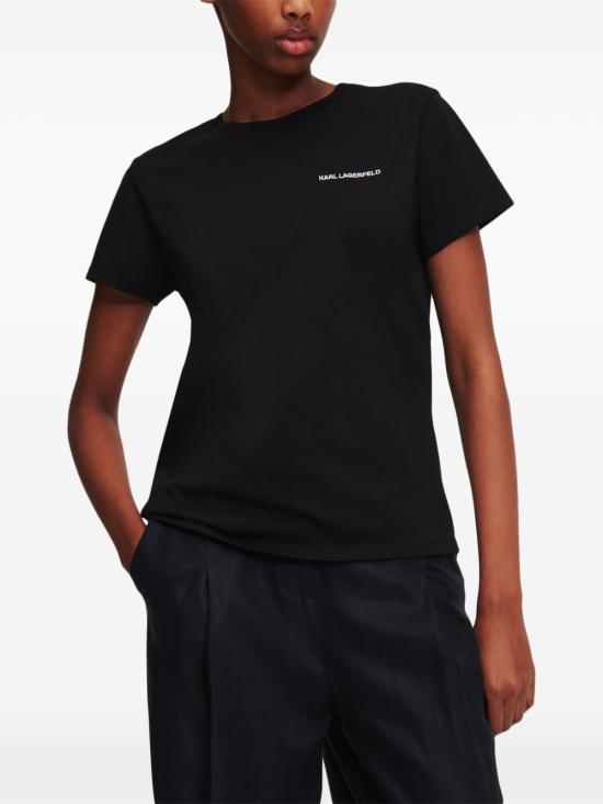 25FW 칼라거펠트 반팔 티셔츠 A1W17019999 BLACK - KARL LAGERFELD