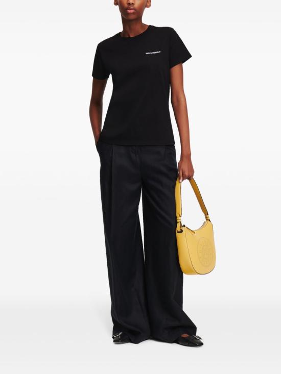 25FW 칼라거펠트 반팔 티셔츠 A1W17019999 BLACK - KARL LAGERFELD