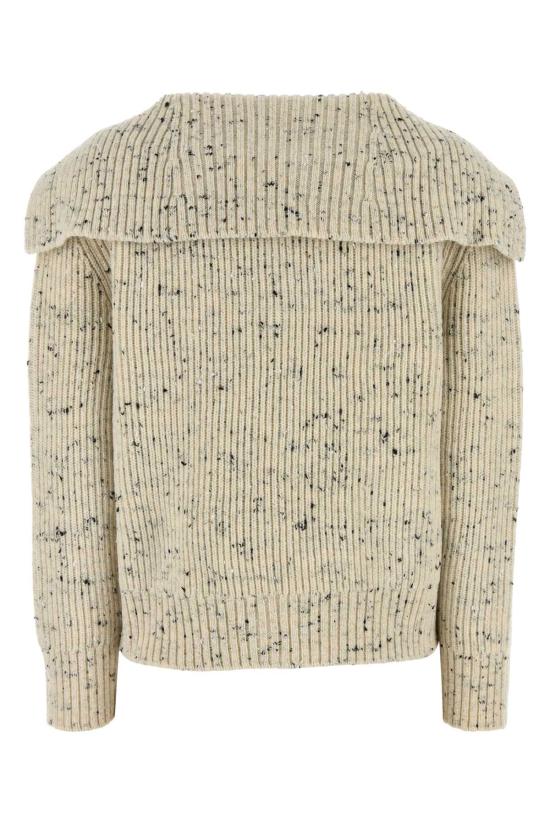 25FW 보테가베네타 잉글리시 울 리브 가디건 838107V5LV09317 DOVE - BOTTEGA VENETA