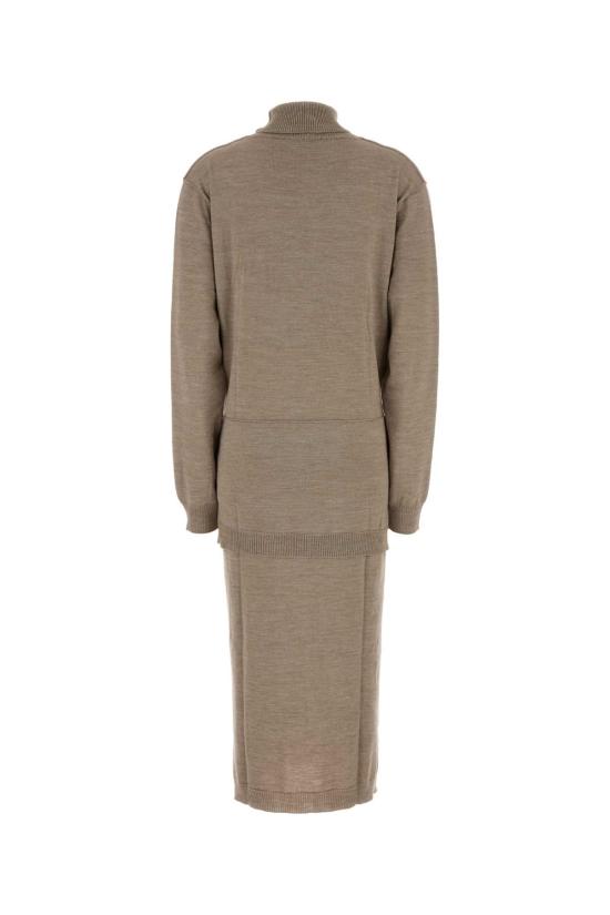 25FW 르메르 메리노 블렌드 트롱프뢰유 드레스 DR1082LK087BR446 LIGHTTAUPE - LEMAIRE