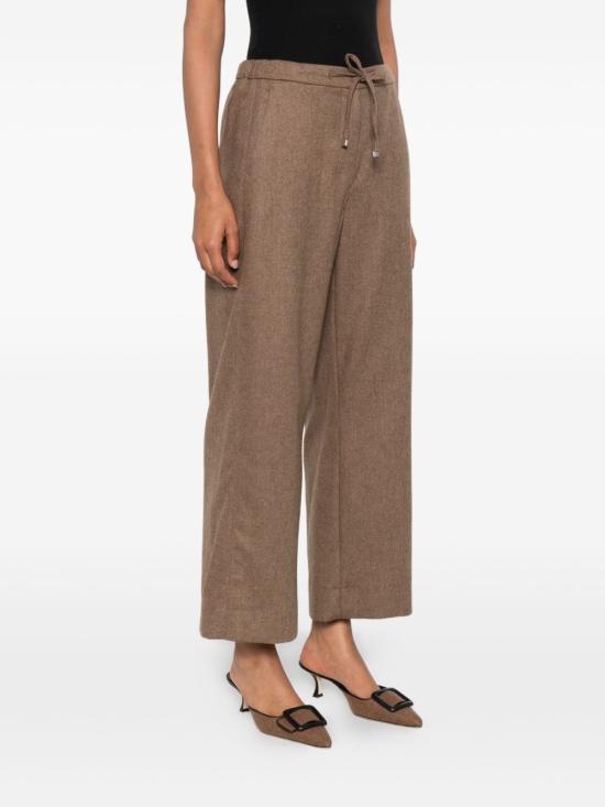 25FW 에스막스마라 LIVIO 리비오 울 캐시미어 와이드 팬츠 2529136093600004 MARRONE - 'S MAX MARA