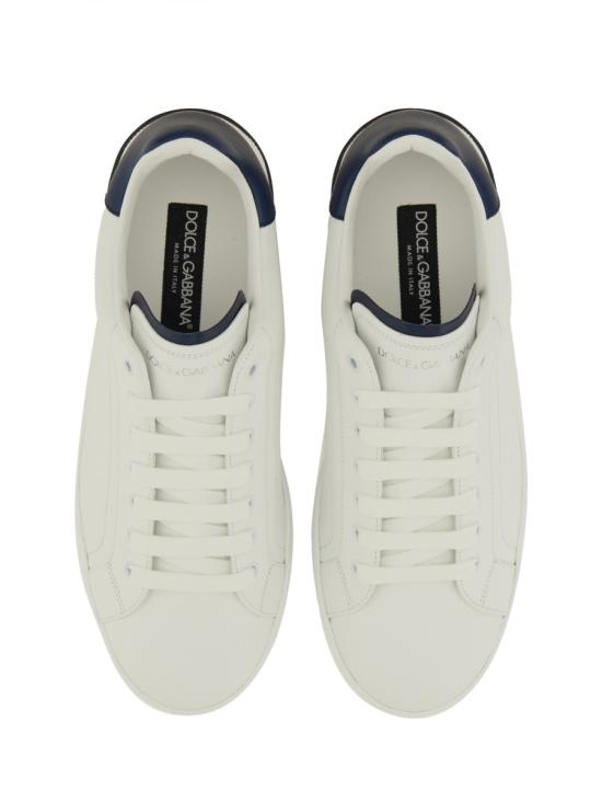 25FW 돌체앤가바나 카프스킨 포르토피노 스니커즈 CS2278 A9U7389951 WHITE - DOLCE & GABBANA