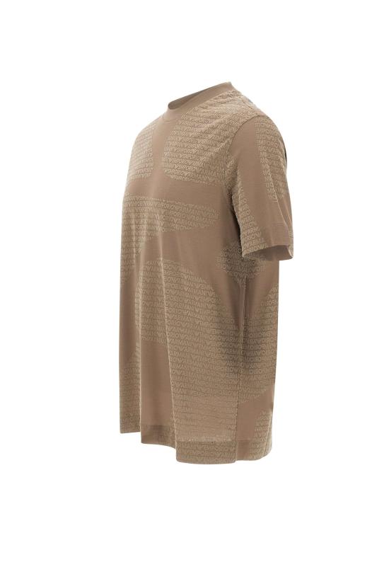 25FW 엠포리오 아르마니 반팔 티셔츠 EM002957 AF10017F6130 Beige - EMPORIO ARMANI