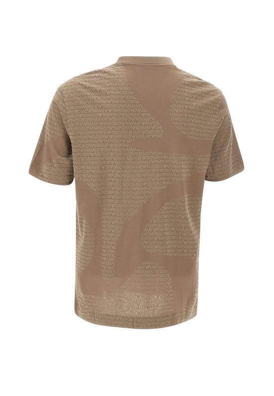 25FW 엠포리오 아르마니 반팔 티셔츠 EM002957 AF10017F6130 Beige - EMPORIO ARMANI