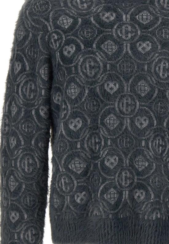 25FW 카사블랑카 스웨터 MAW25KW1095 01 Grey - CASABLANCA