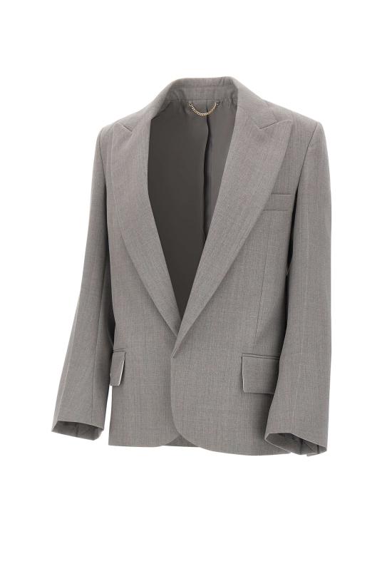 25FW 빅토리아 베컴 수트 자켓 1425WJK006630B LTMELANGE Grey