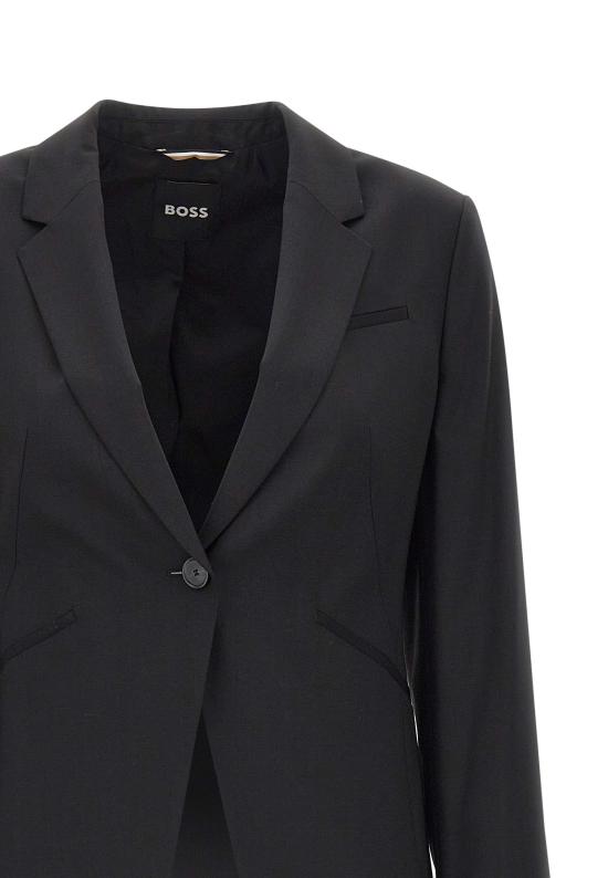 25FW 보스 수트 자켓 50546622 001 Black - BOSS