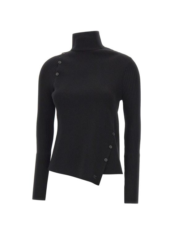 25FW 쿠레쥬 터틀넥 425MPU258FI0001 BLACK Black