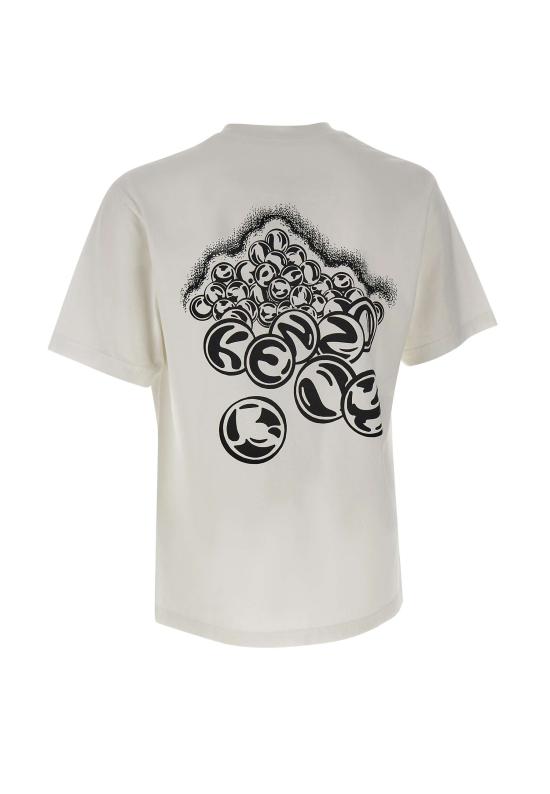 25FW 겐조 반팔 티셔츠 FF65TS2624SG 02 White - KENZO