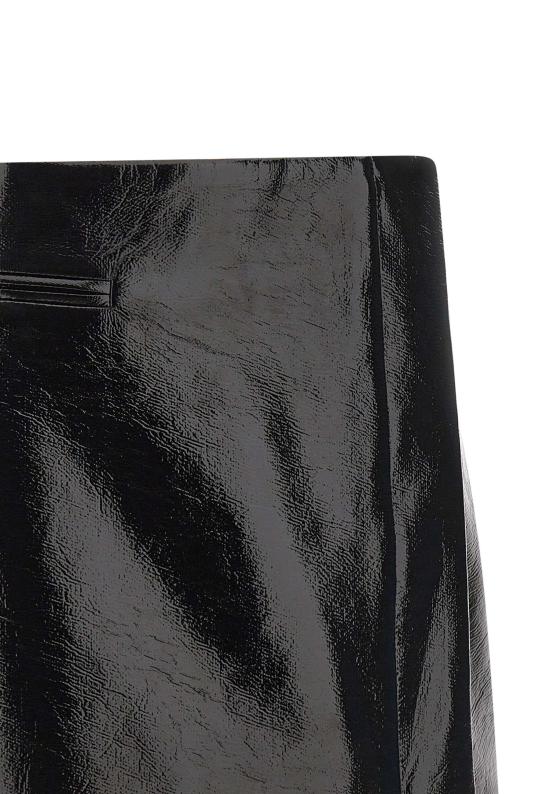 25FW 쿠레쥬 미디 스커트 425CJU316VY0014 BLACK Black - COURREGES