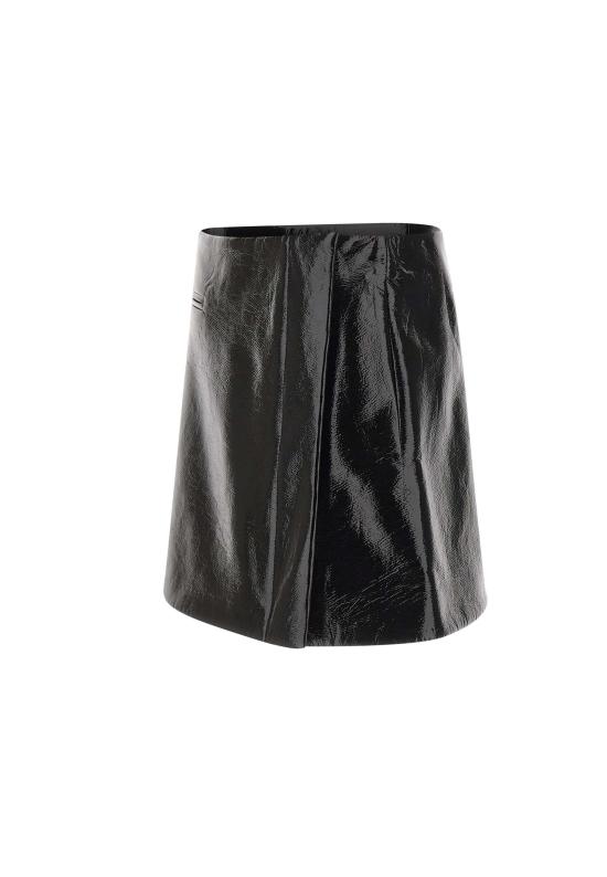 25FW 쿠레쥬 미디 스커트 425CJU316VY0014 BLACK Black - COURREGES