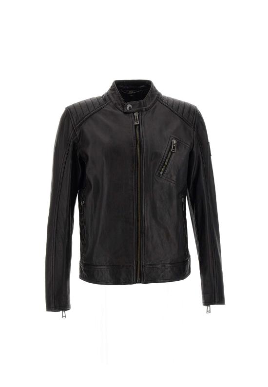 25FW 벨스타프 V 레이서 2.0 레더 100038 BLACK Black