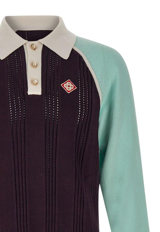 25FW 카사블랑카 폴로 티셔츠 MAW25KW1131 01 MultiColour - CASABLANCA